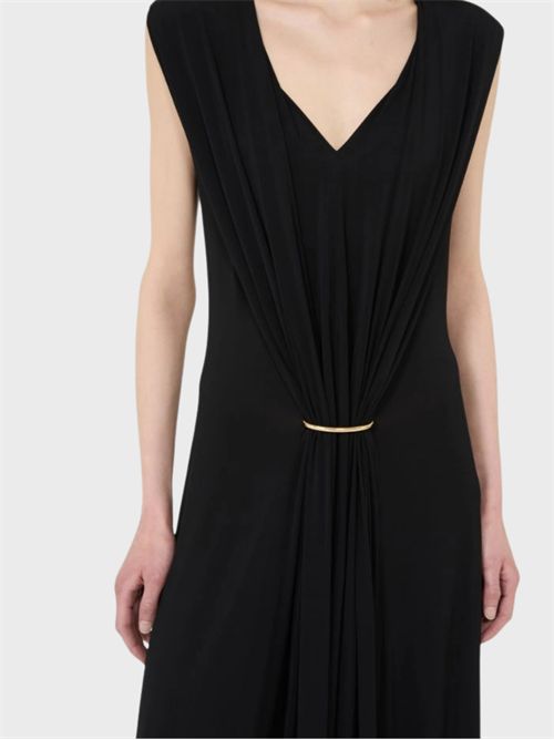 Abito lungo smanicato in jersey crêpe con drappeggio SPORTMAX | 2622626021600003
