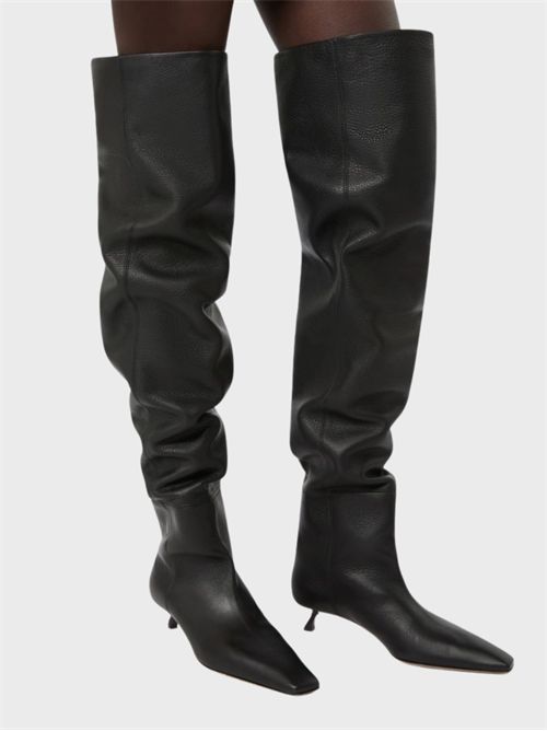 Stivale cuissard in pelle effetto cervo SPORTMAX | 2622796012600004