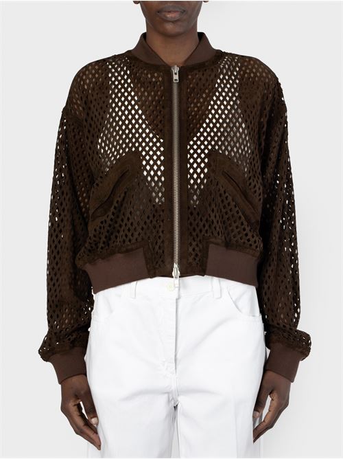 Laser effect suede bomber jacket SWORD 6644 | 8740C123
