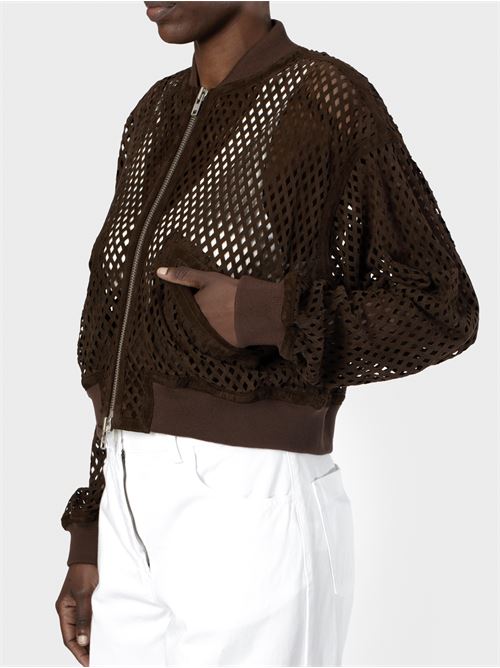 Laser effect suede bomber jacket SWORD 6644 | 8740C123