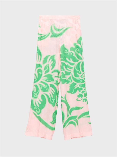 Palazzo pants in jacquard fabric with stencil floral print ETRO | WREA0014AK731X0875