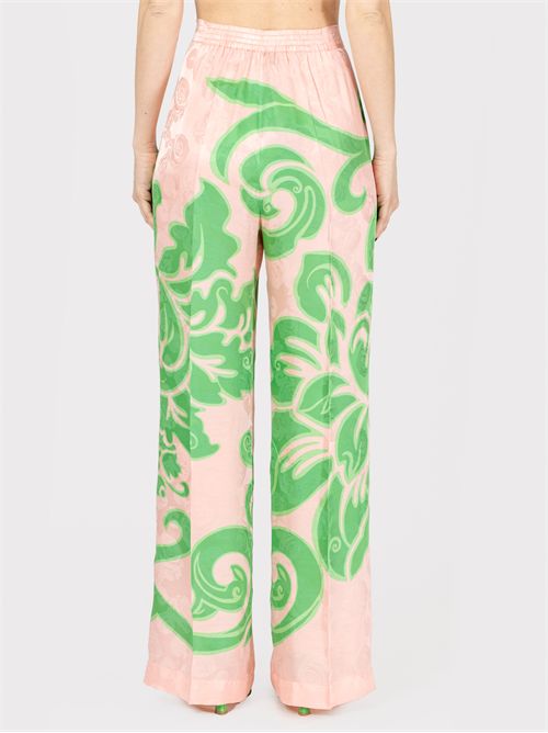 Palazzo pants in jacquard fabric with stencil floral print ETRO | WREA0014AK731X0875