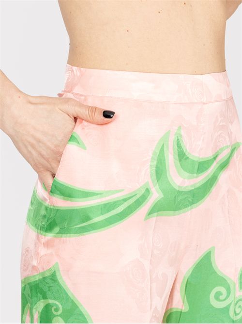 Palazzo pants in jacquard fabric with stencil floral print ETRO | WREA0014AK731X0875