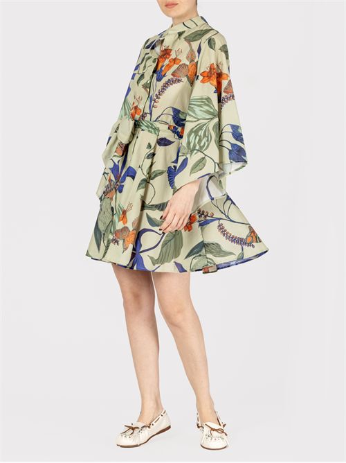 Short Floral Cotton Shirt Dress LAVI | BS6WD022TES86436