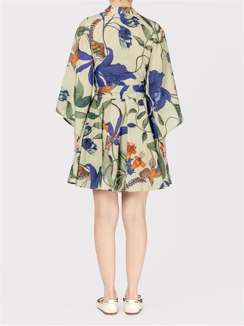 Short Floral Cotton Shirt Dress LAVI | BS6WD022TES86436