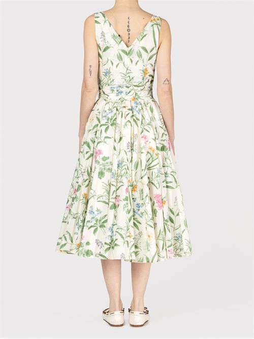 Floral Cotton Midi Dress LAVI | BS6WD058TES0859165