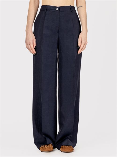 Linen and viscose trousers P.A.R.O.S.H. | D232214RAISA25012