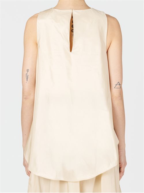 Taffetas top with ruffles P.A.R.O.S.H. | D313082PIMPY004