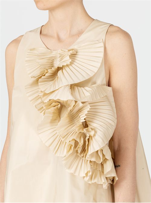 Taffetas top with ruffles P.A.R.O.S.H. | D313082PIMPY004