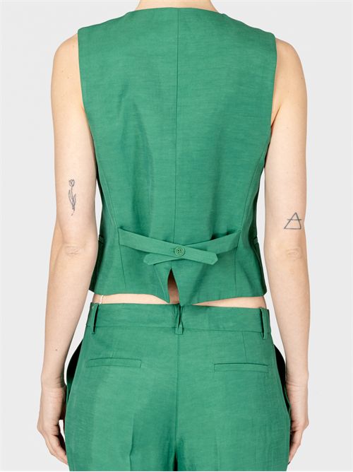 Tailored vest in linen and viscose P.A.R.O.S.H. | D410028RAISA25068