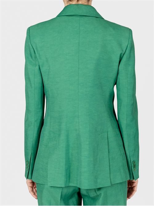 Tailored single-breasted jacket in linen and viscose PAROSH | D420267RAISA25068