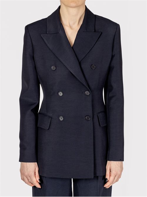 Double-breasted tailored jacket in linen and viscose P.A.R.O.S.H. | D420418RAISA25012