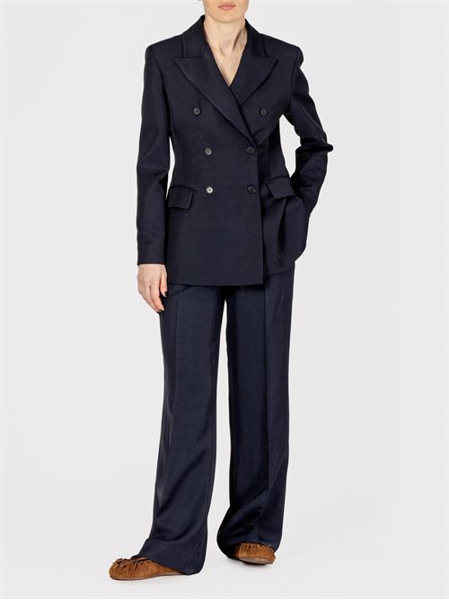 Double-breasted tailored jacket in linen and viscose P.A.R.O.S.H. | D420418RAISA25012