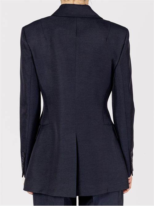 Double-breasted tailored jacket in linen and viscose P.A.R.O.S.H. | D420418RAISA25012