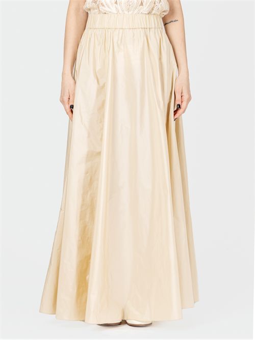 Wide taffetas skirt with elastic waist P.A.R.O.S.H. | D621140PIMPY004