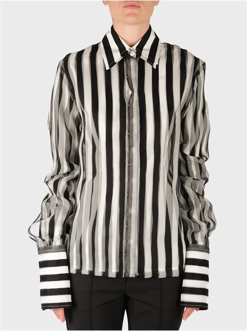 Camicia in popeline e organza di seta SPORTMAX | 2512111042600003