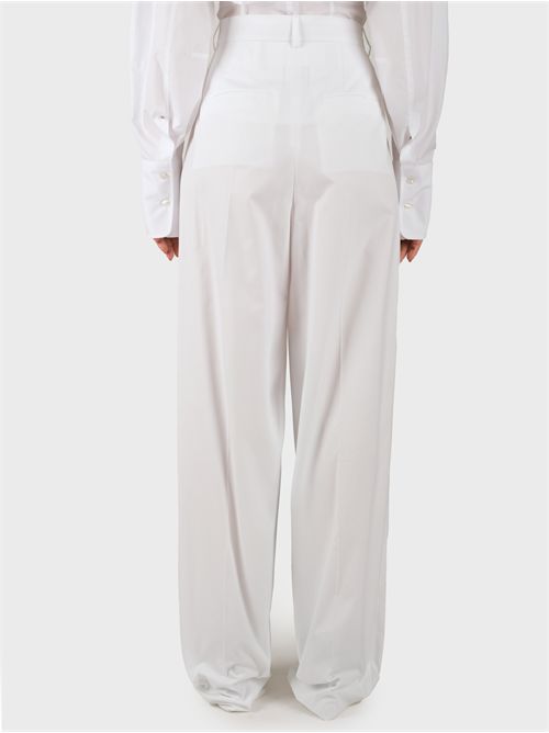 Pant in washed cotton fabric with high waist SPORTMAX | 2512131142600001