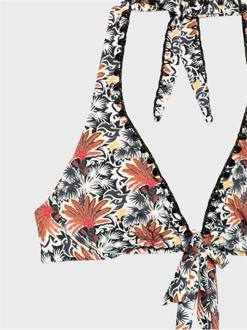 Tropical print microfiber bikini ANJUNA | C11011