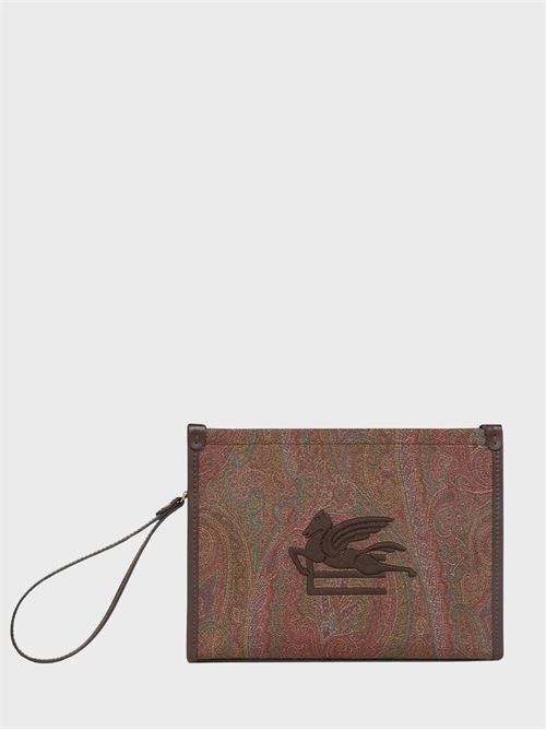 Paisley jacquard pouch with wrist strap ETRO | WP2C0007AA027M0019