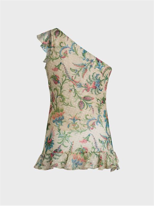 One-shoulder silk floral print top ETRO | WRJA0166SADI2X0803
