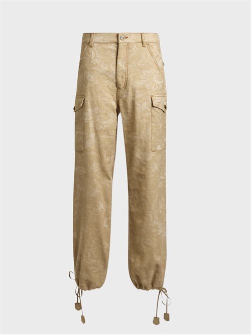 Tone-on-tone Paisley jacquard cargo trousers ETRO | WRNB003399TJEK7S9820