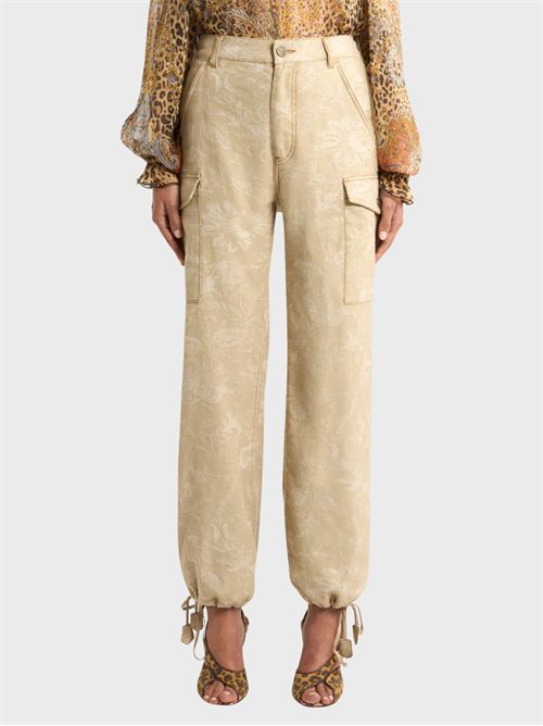 Tone-on-tone Paisley jacquard cargo trousers ETRO | WRNB003399TJEK7S9820