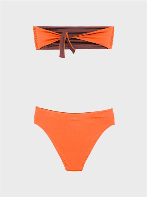 Bikini fascia reversibile bicolor con slip vita alta FISICO | CR10MBCS14MBF4635
