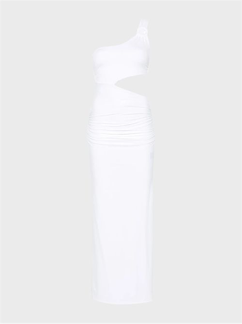 Abito lungo monospalla in microfibra con anello e cut-out FISICO | FV29M0F0001