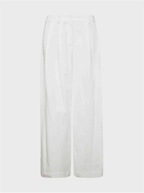Pantaloni wide leg in cotone con pinces JEJIA | MJD217ATEX43J0046