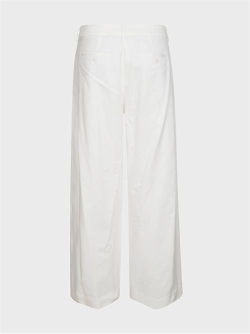 Pantaloni wide leg in cotone con pinces JEJIA | MJD217ATEX43J0046
