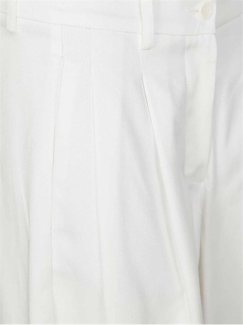 Pantaloni wide leg in cotone con pinces JEJIA | MJD217ATEX43J0046