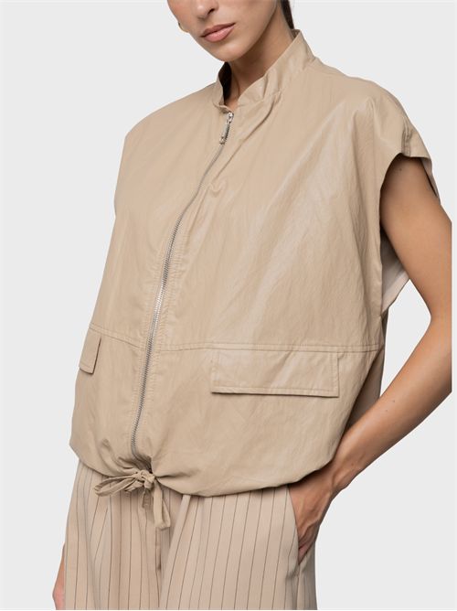 Eco-leather bomber gilet KAOS | SP5LE0071083