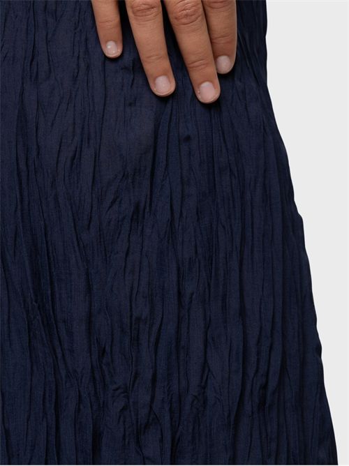Pleated wide leg pants in cotton blend with elastic waist KAOS | SP5PR0043000