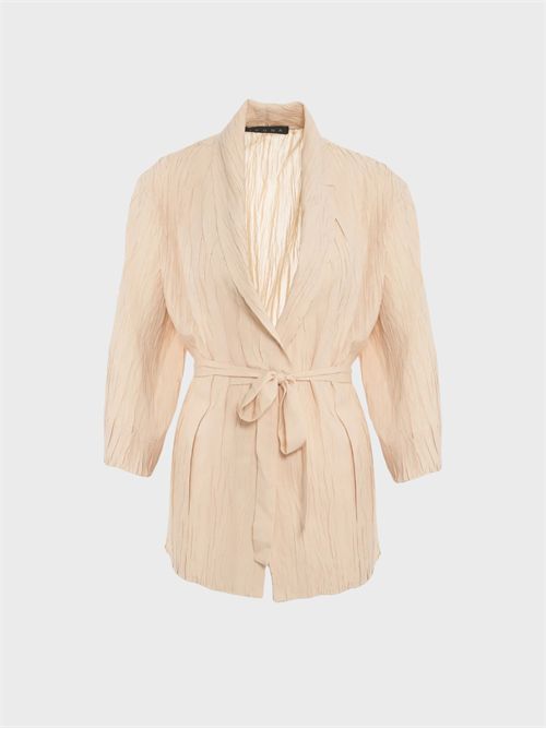 Pleated kimono jacket with tie waist and shawl collar KAOS | SP5PR0051021