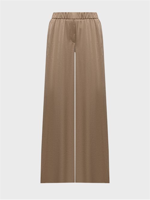 Palazzo trousers in hammered viscose satin PESERICO | A0405201943146