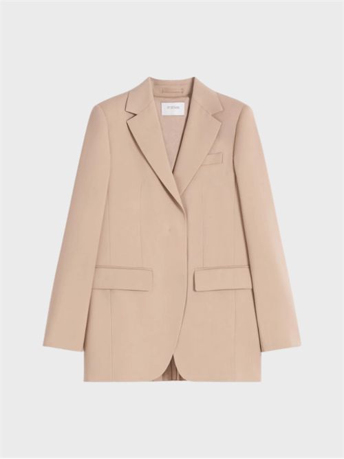 Blazer sartoriale in lana con cintura a catena rimovibile SPORTMAX | 2612041021600001