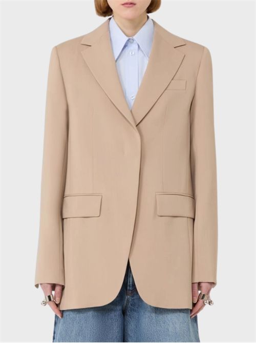 Blazer sartoriale in lana con cintura a catena rimovibile SPORTMAX | 2612041021600001