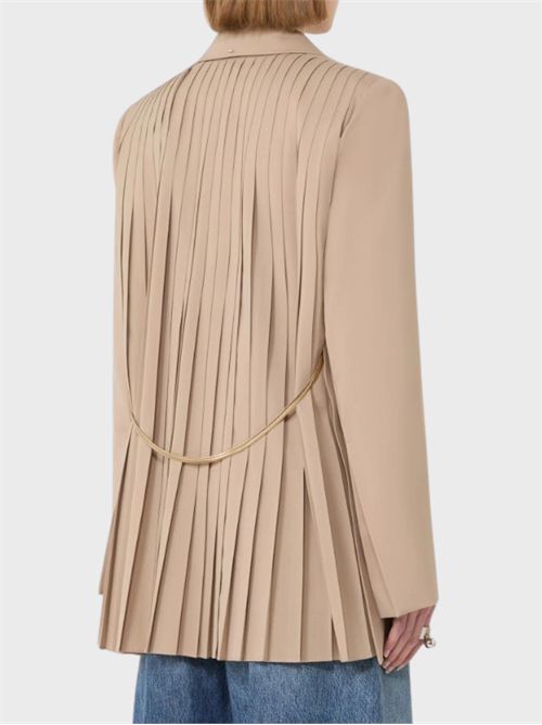 Blazer sartoriale in lana con cintura a catena rimovibile SPORTMAX | 2612041021600001