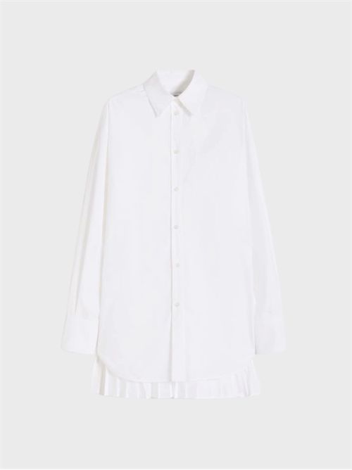 Oversized cotton-blend overshirt with pleated back and chain detail SPORTMAX | 2612191031600001