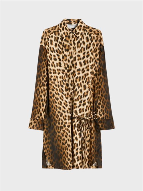 Chemisier in seta animalier con laccetti SPORTMAX | 2612221072600001