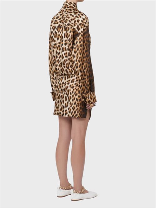 Chemisier in seta animalier con laccetti SPORTMAX | 2612221072600001