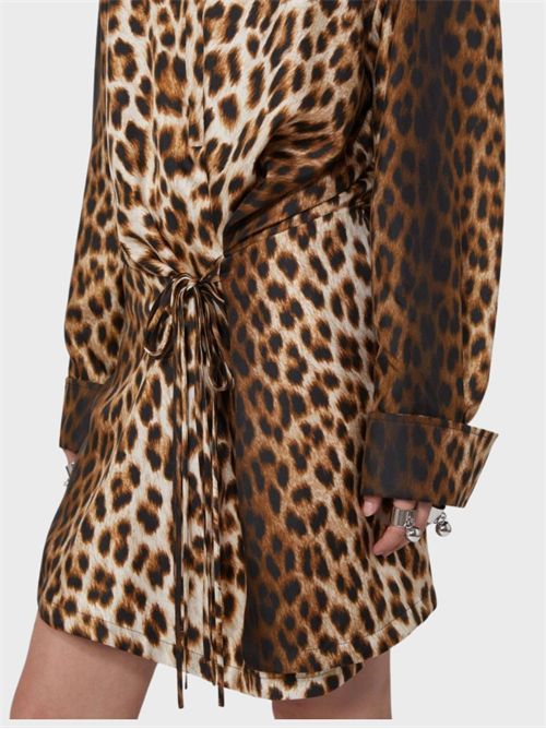 Chemisier in seta animalier con laccetti SPORTMAX | 2612221072600001